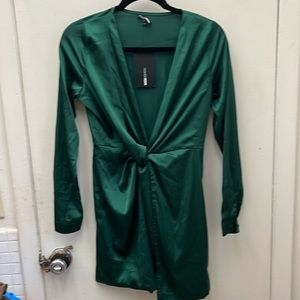 NWT Fashion Nova Green mini dress size Small
